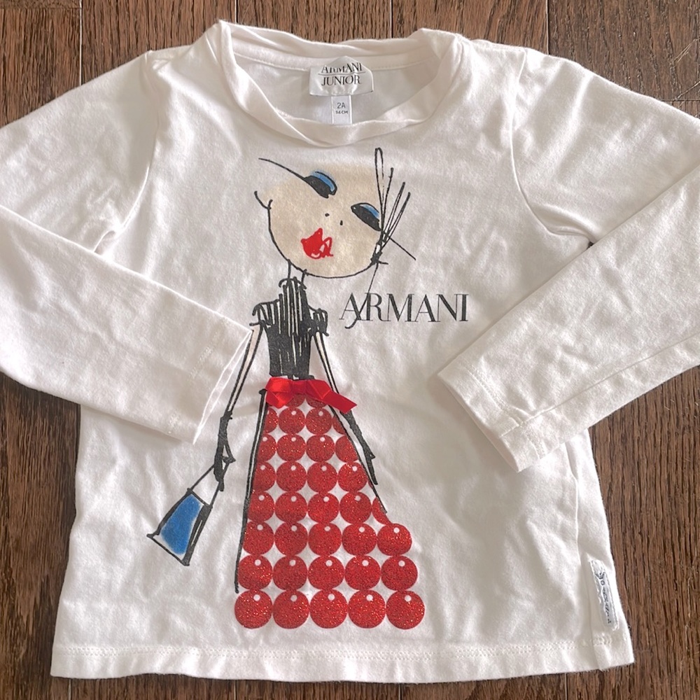 Armani Junior 2T long sleeve top